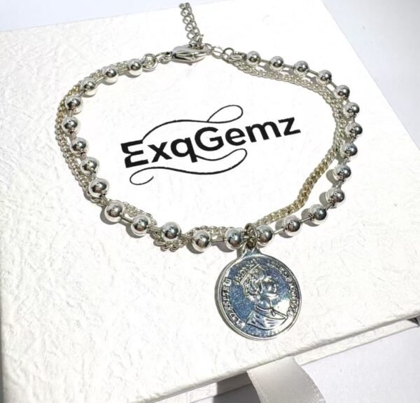 Silver coin wealth - attracting bracelet - Image 2