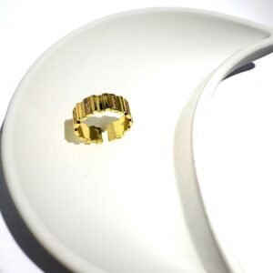 The ring with gilded pattern