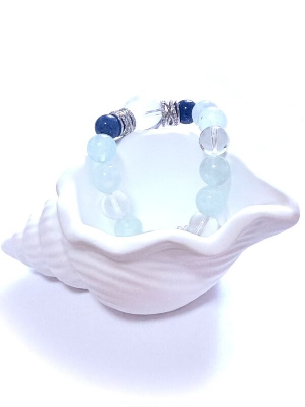 Aquamarine and White Quartz