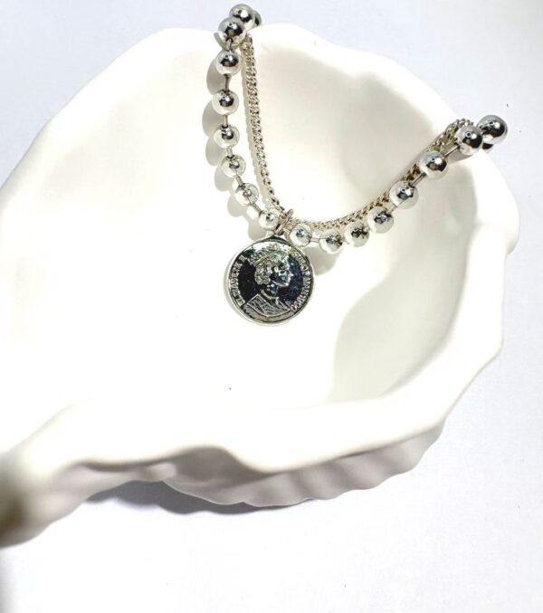 Silver coin wealth - attracting bracelet - Image 3