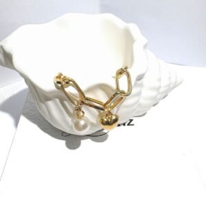 Golden Chain Dream - Embroidered Bracelet
