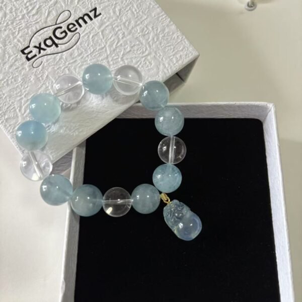 Aquamarine with White Crystal - Image 3