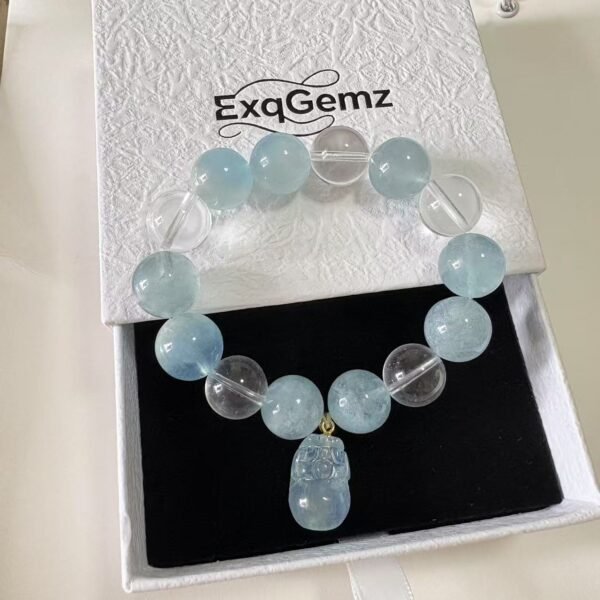 Aquamarine with White Crystal - Image 2